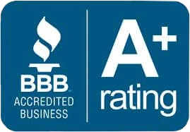 BBB A+ Accredited Roofing Company in Silsbee, Beaumont, Houston, Lufkin, and Lafayette BBB A+ Accredited Business badge for Southern Roofing Solutions, serving Silsbee, Beaumont, Houston, Lufkin, and Lafayette